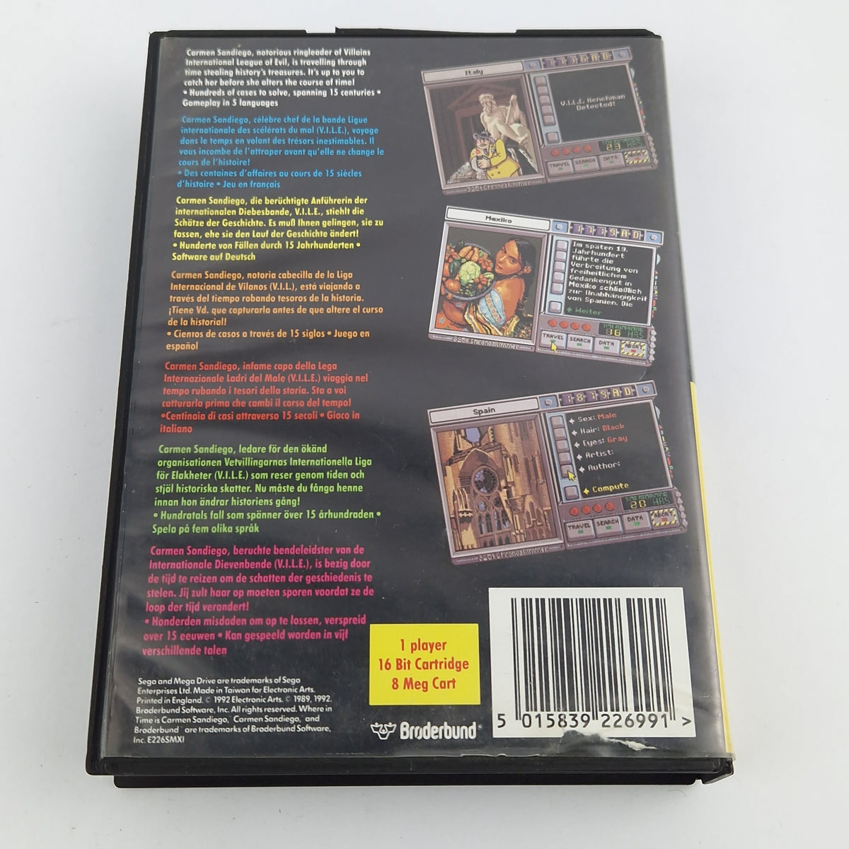 Sega Mega Drive Spiel – Where in the World is Carmen (PAL OVP)