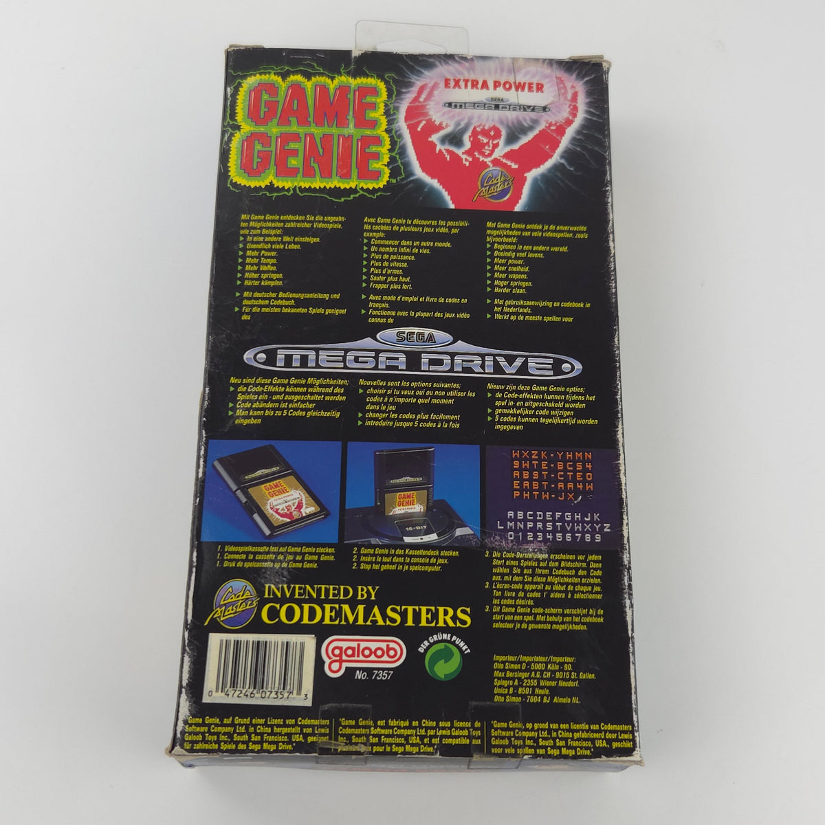 Sega Mega Drive Zubehör Game Genie Cheatmodul Neu