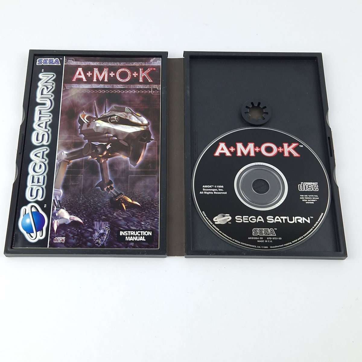 Sega Saturn Spiel – AMOK (PAL OVP Anleitung)