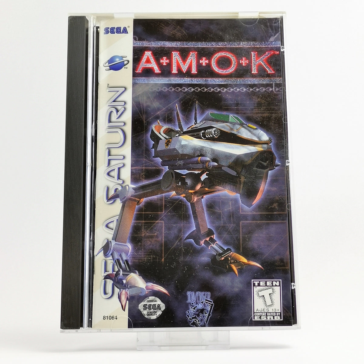 Sega Saturn Spiel – Amok OVP Anleitung NTSC-U/C USA