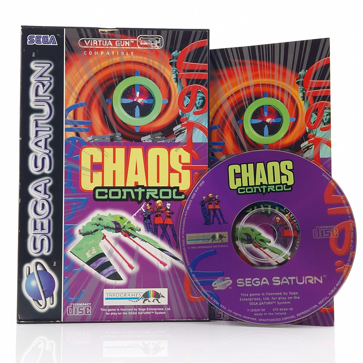 Sega Saturn Spiel – Chaos Control (OVP PAL)