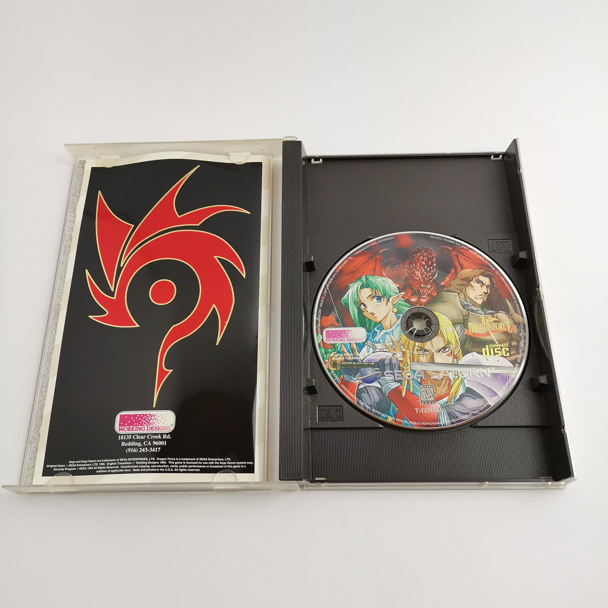 Sega Saturn Spiel – Dragon Force (NTSC-USA OVP Anleitung)