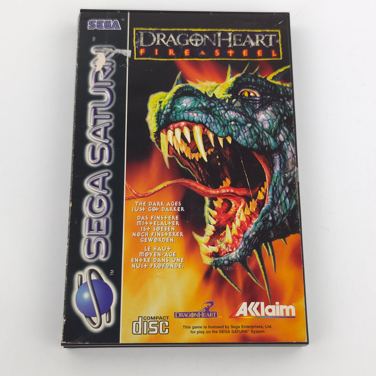 Sega Saturn Spiel Dragon Heart Fire Steel OVP PAL EUR