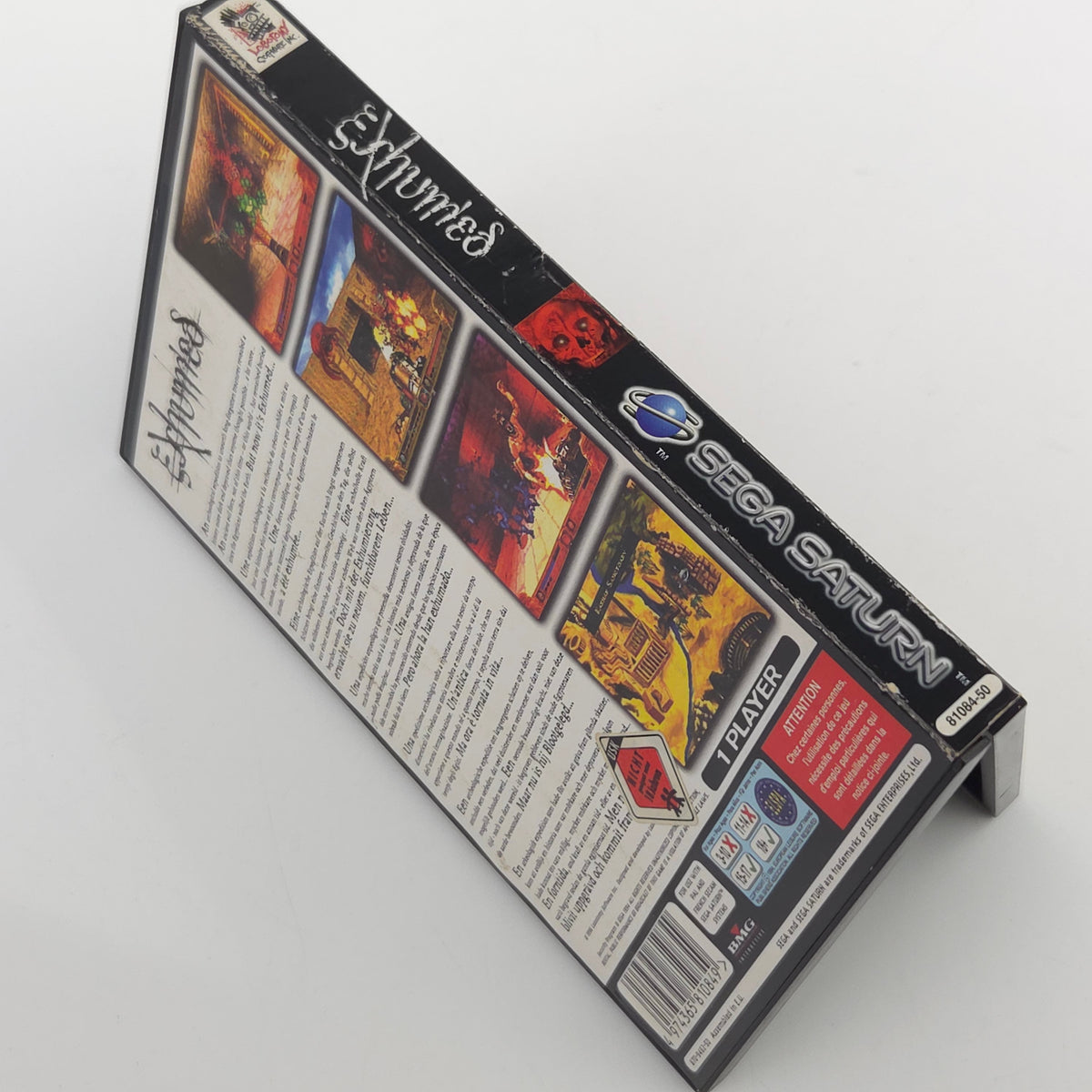 Sega Saturn Spiel Exhumed OVP PAL EUR USK18 CD-Rom