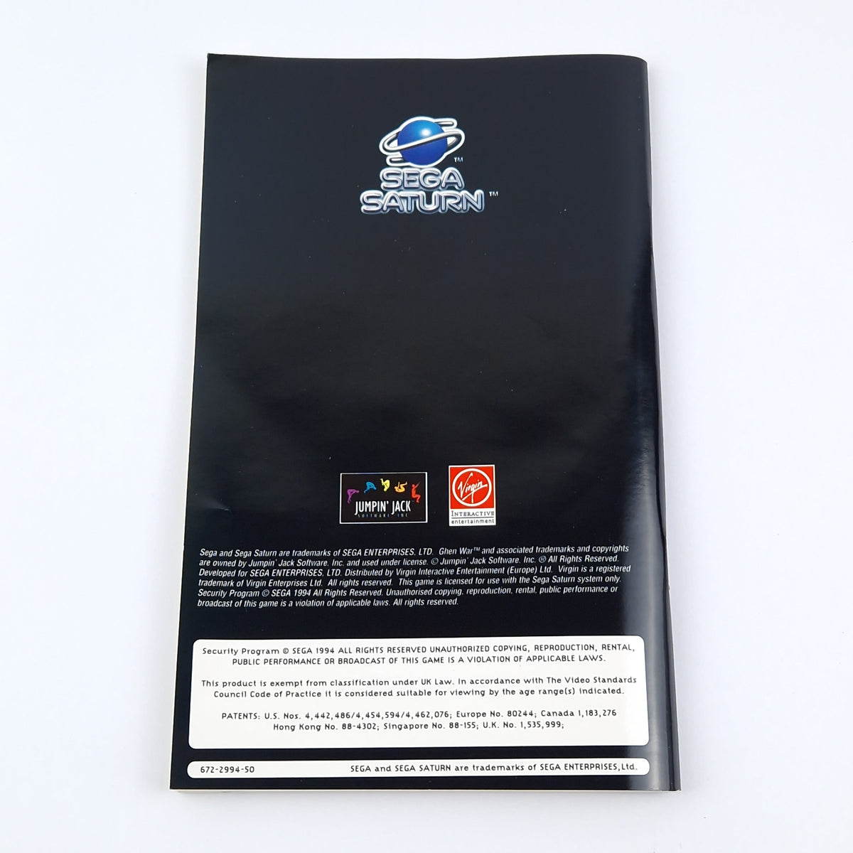 Sega Saturn Spiel – Ghen War OVP Anleitung CD PAL