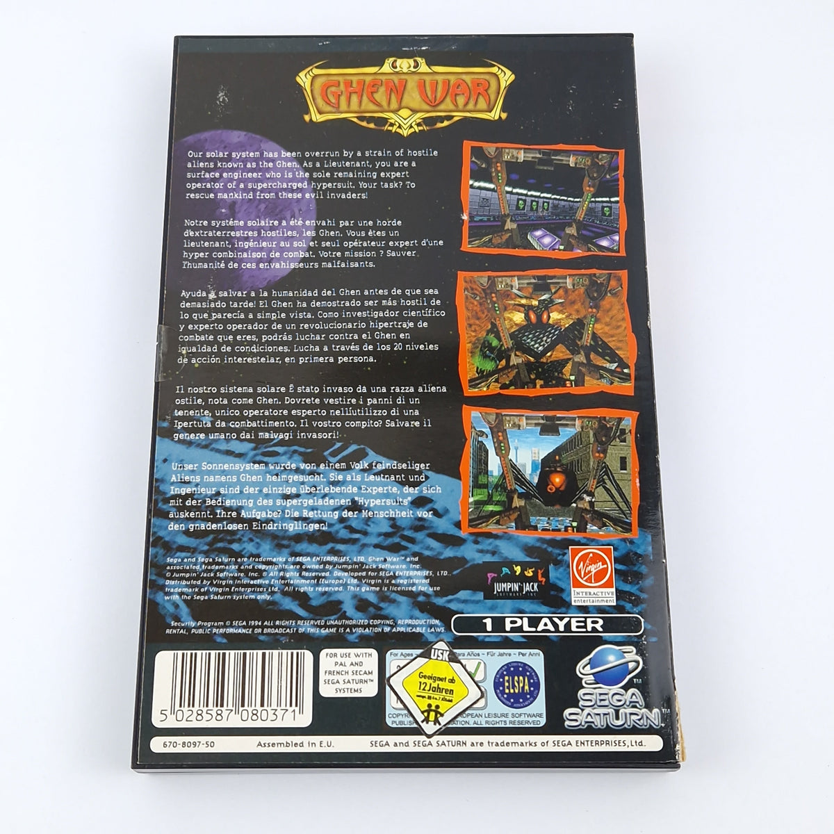 Sega Saturn Spiel – Ghen War OVP Anleitung CD PAL