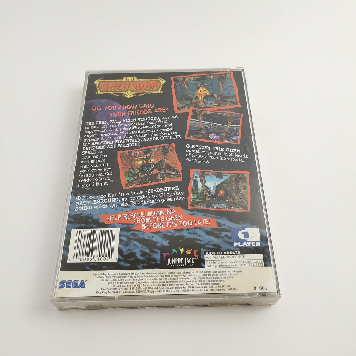 Sega Saturn Spiel – Ghen War NTSC-U/C OVP