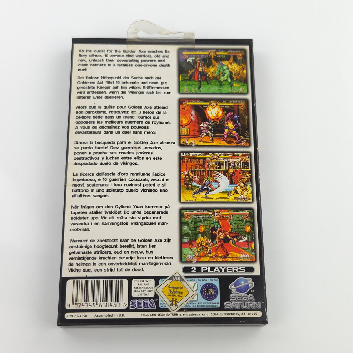 Sega Saturn Spiel – Golden Axe The Duel PAL OVP