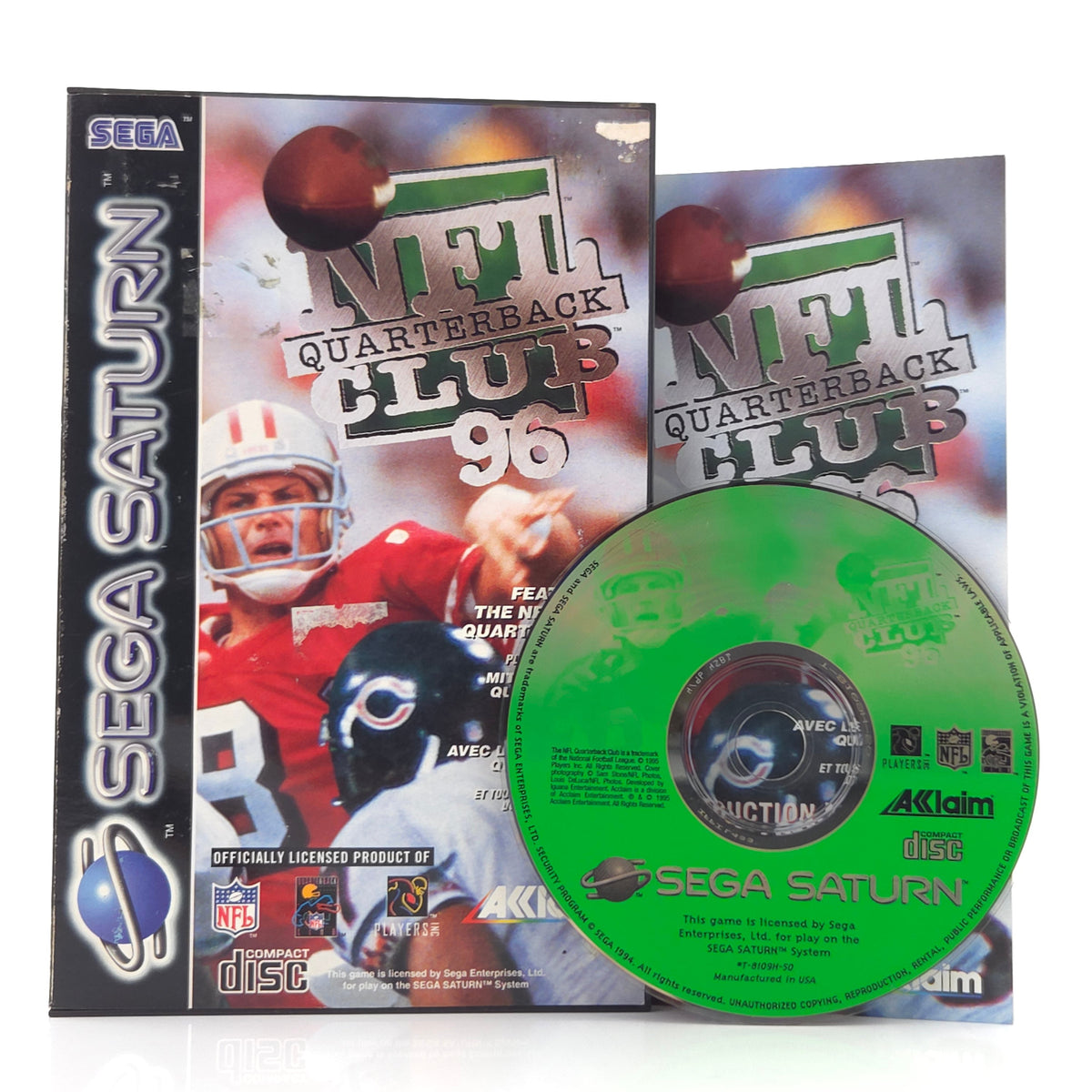 Sega Saturn Spiel NFL Quarterback Club 96 OVP PAL EUR