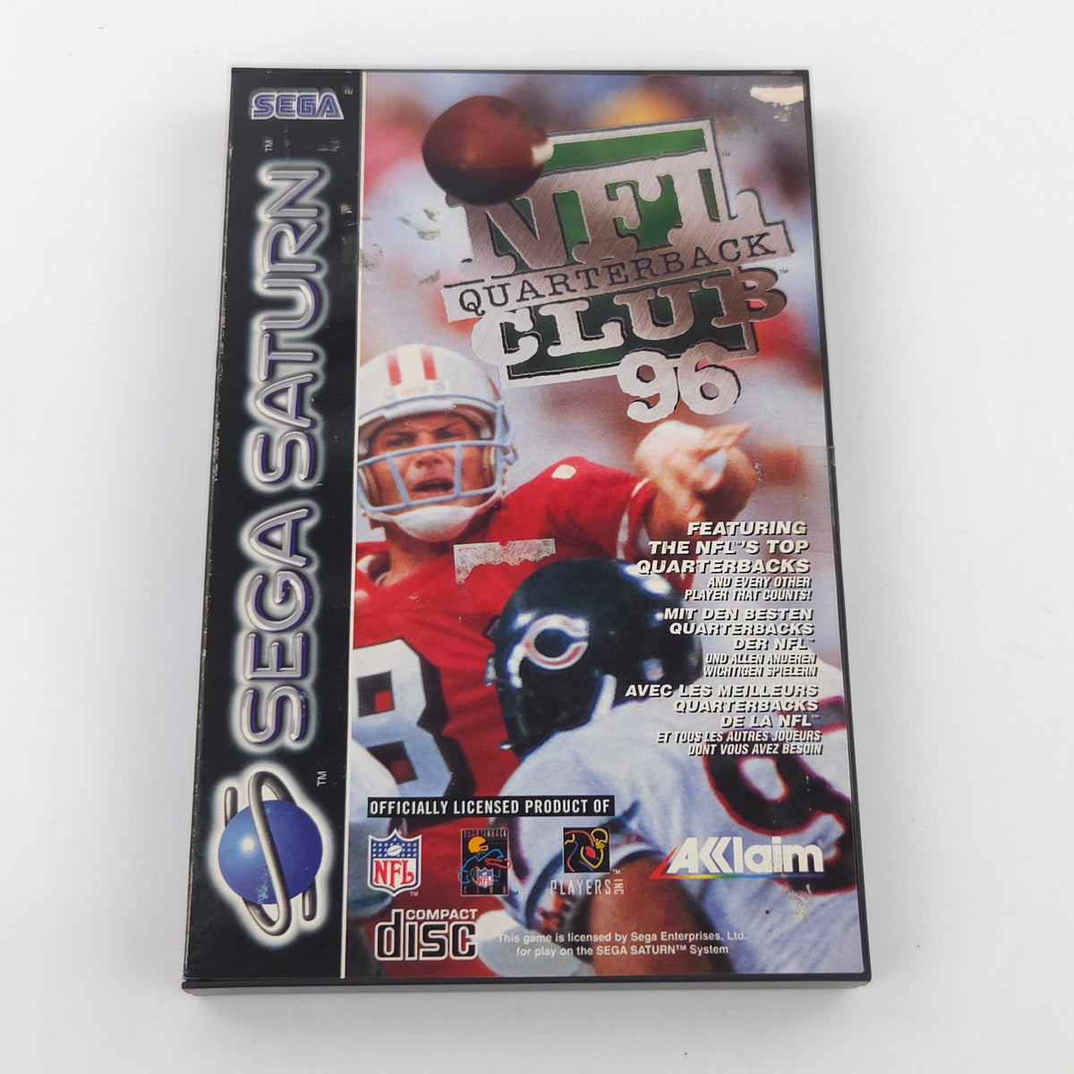 Sega Saturn Spiel NFL Quarterback Club 96 OVP PAL EUR
