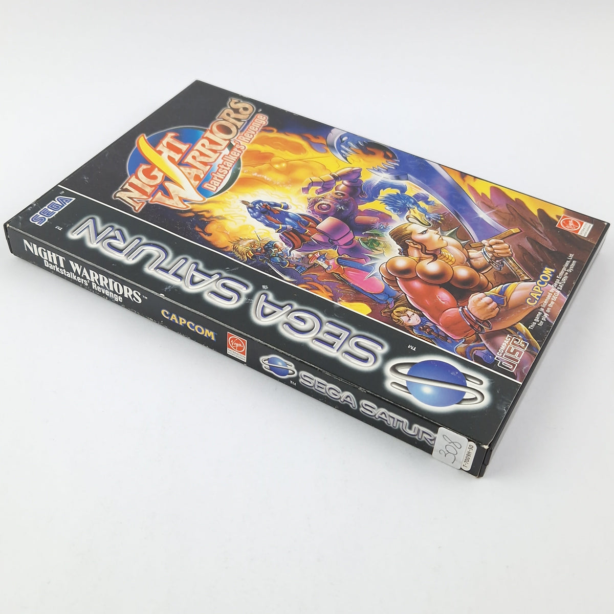 Sega Saturn Spiel – Night Warriors Darkstalkers Revenge PAL