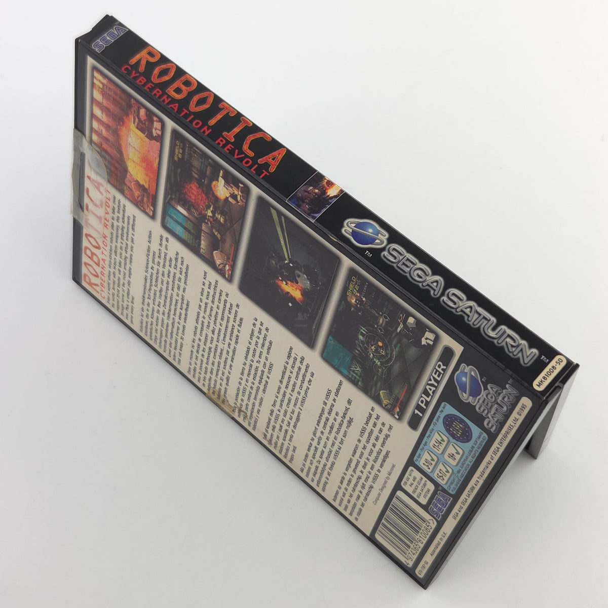 Sega Saturn Spiel Robotica Cybernation Revolt OVP PAL