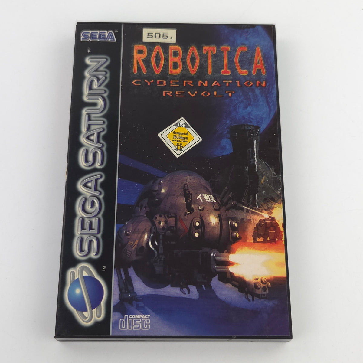 Sega Saturn Spiel Robotica Cybernation Revolt OVP PAL