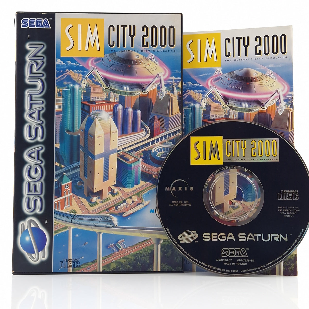 Sega Saturn Spiel – Sim City 2000 PAL OVP Simulation