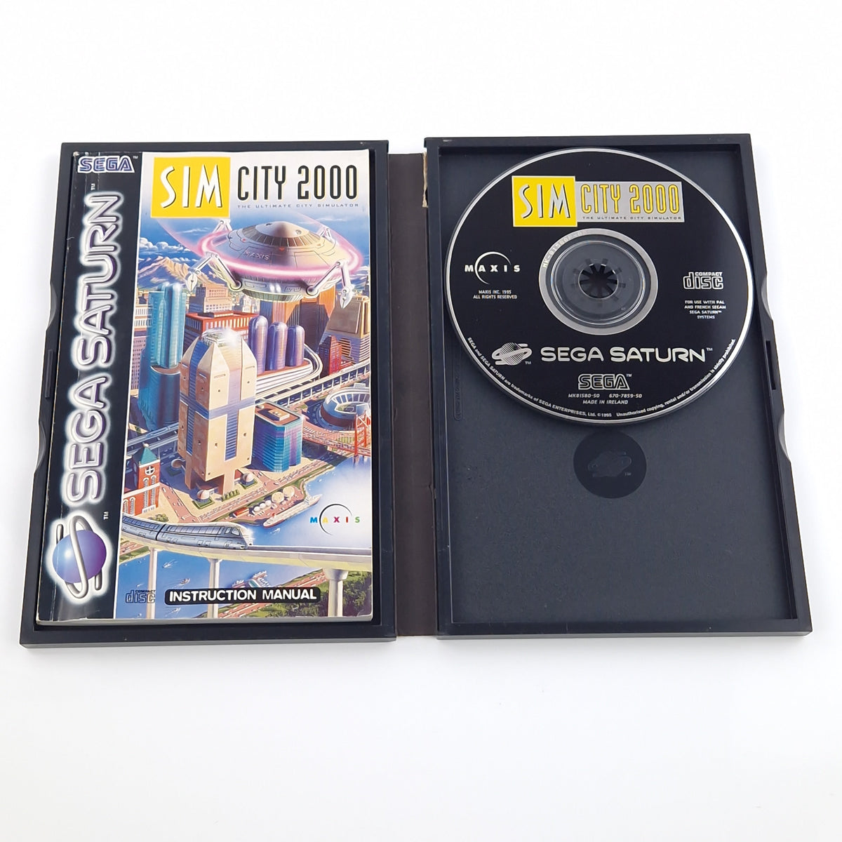 Sega Saturn Spiel – Sim City 2000 PAL OVP Simulation