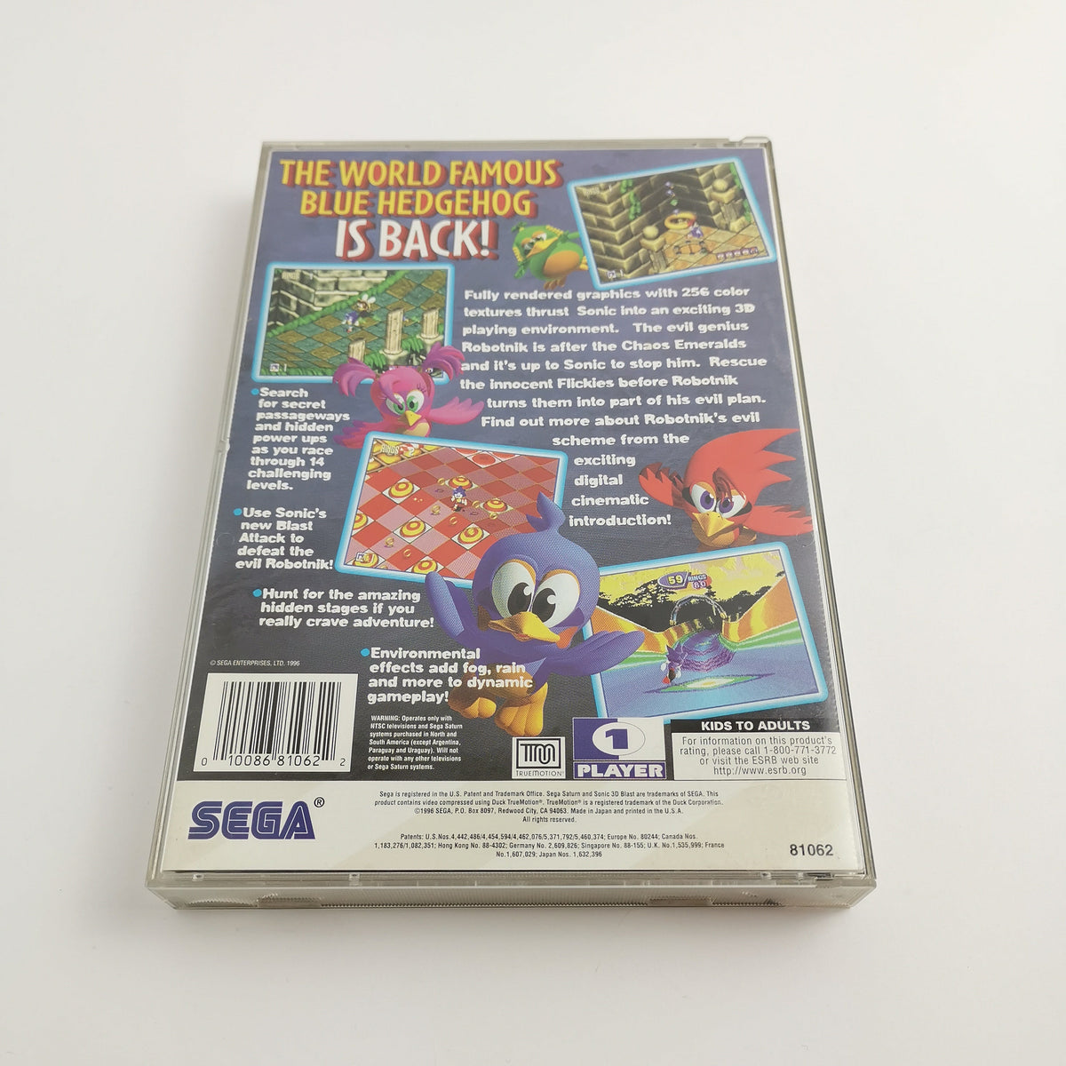 Sega Saturn Spiel – Sonic 3D Blast OVP NTSC-U/C USA