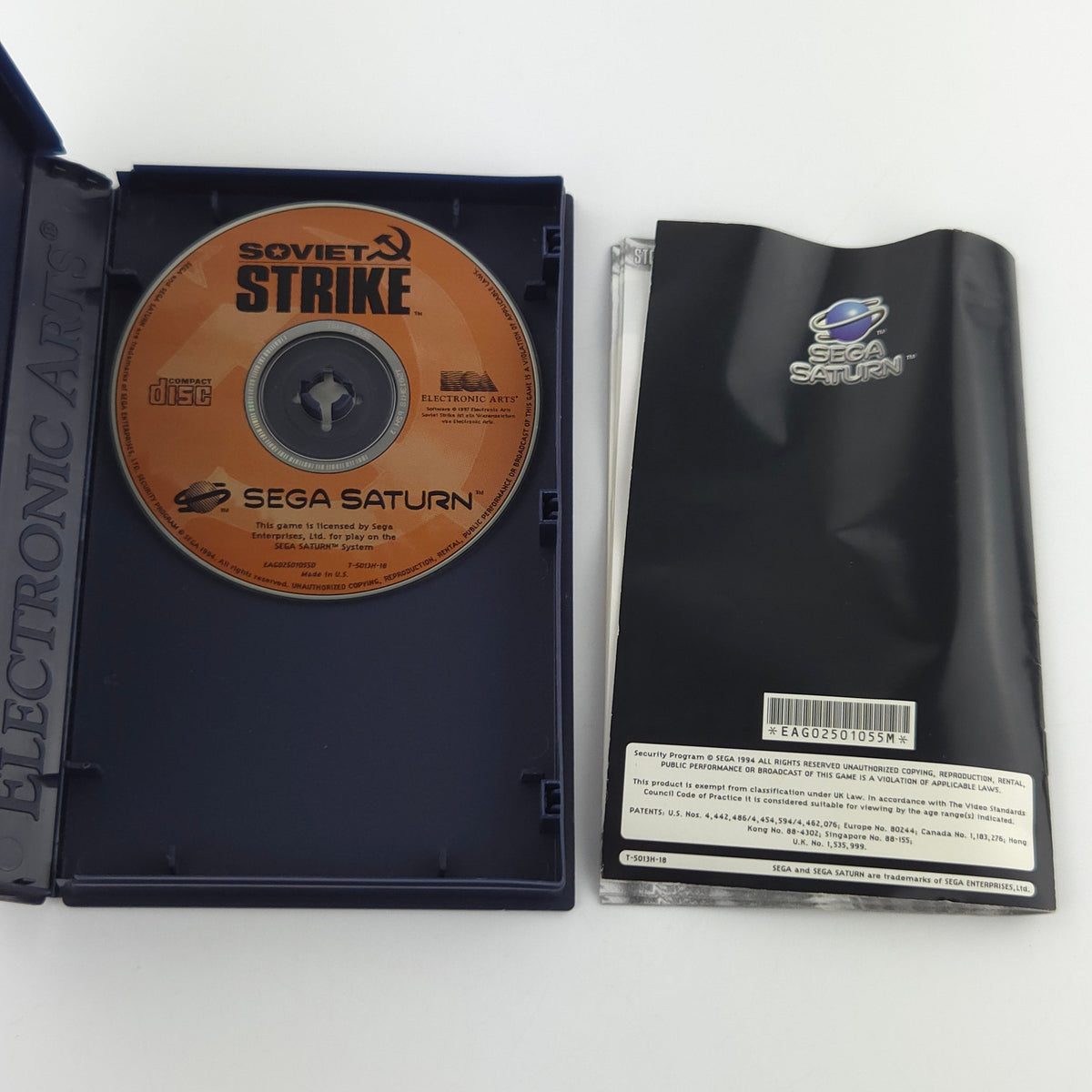 Sega Saturn Spiel Soviet Strike OVP PAL Electronic Arts