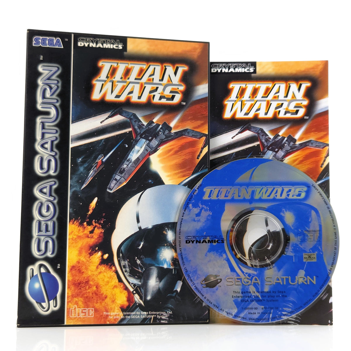 Sega Saturn Spiel Titan Wars OVP PAL Crystal Dynamics