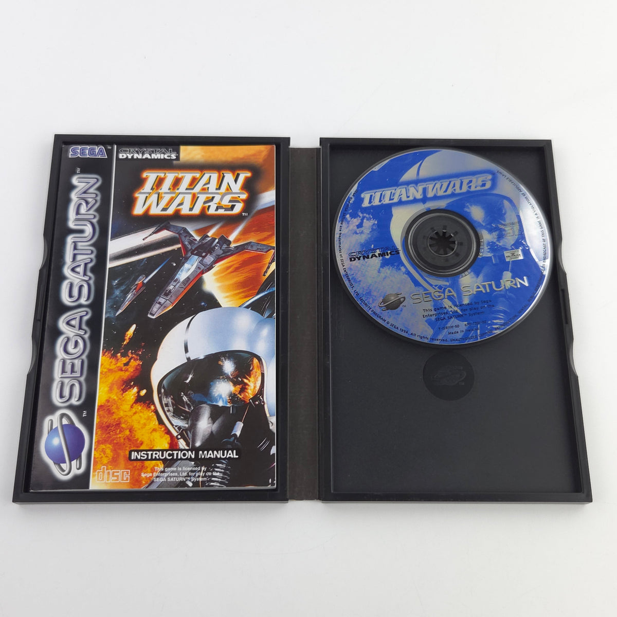 Sega Saturn Spiel Titan Wars OVP PAL Crystal Dynamics
