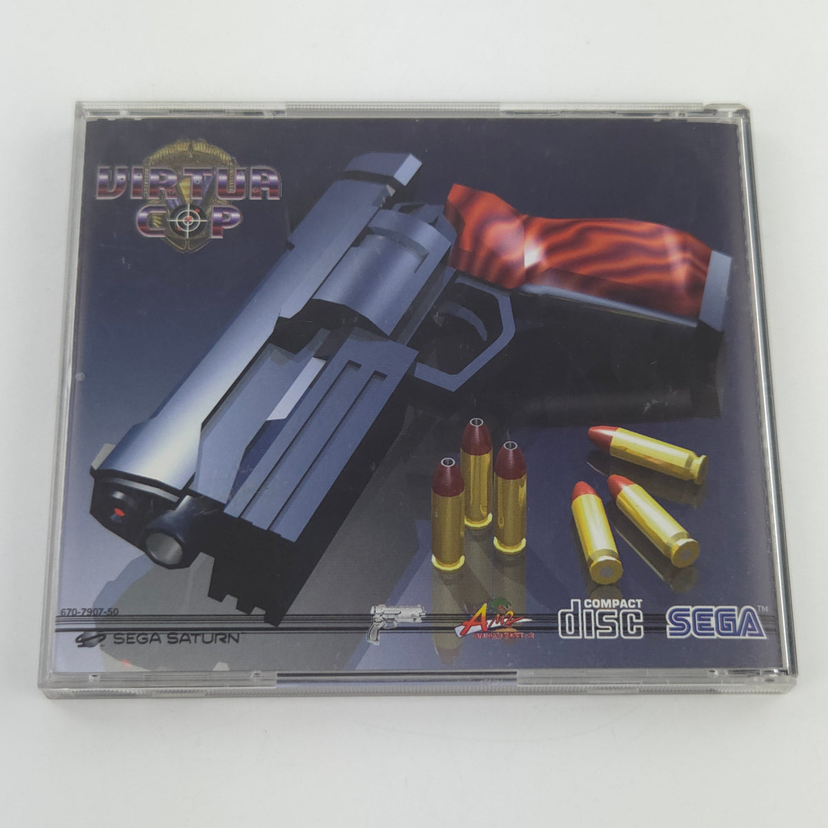 Sega Saturn Spiel – Virtua Cop Jewel Case OVP PAL EUR
