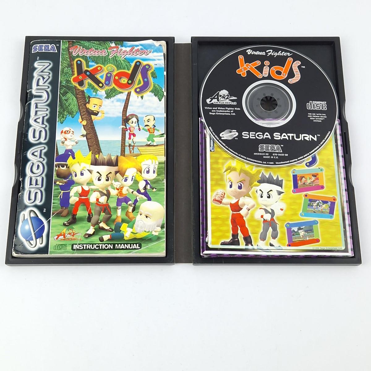 Sega Saturn Spiel – Virtua Fighter Kids OVP PAL