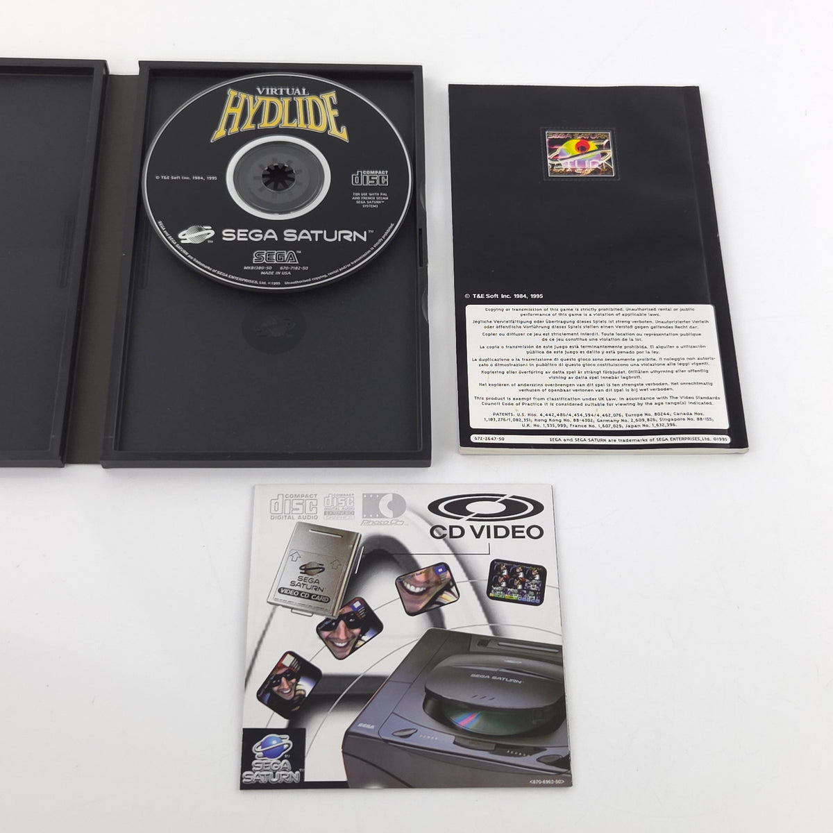 Sega Saturn Spiel Virtual Hydlide OVP PAL EUR CD ROM