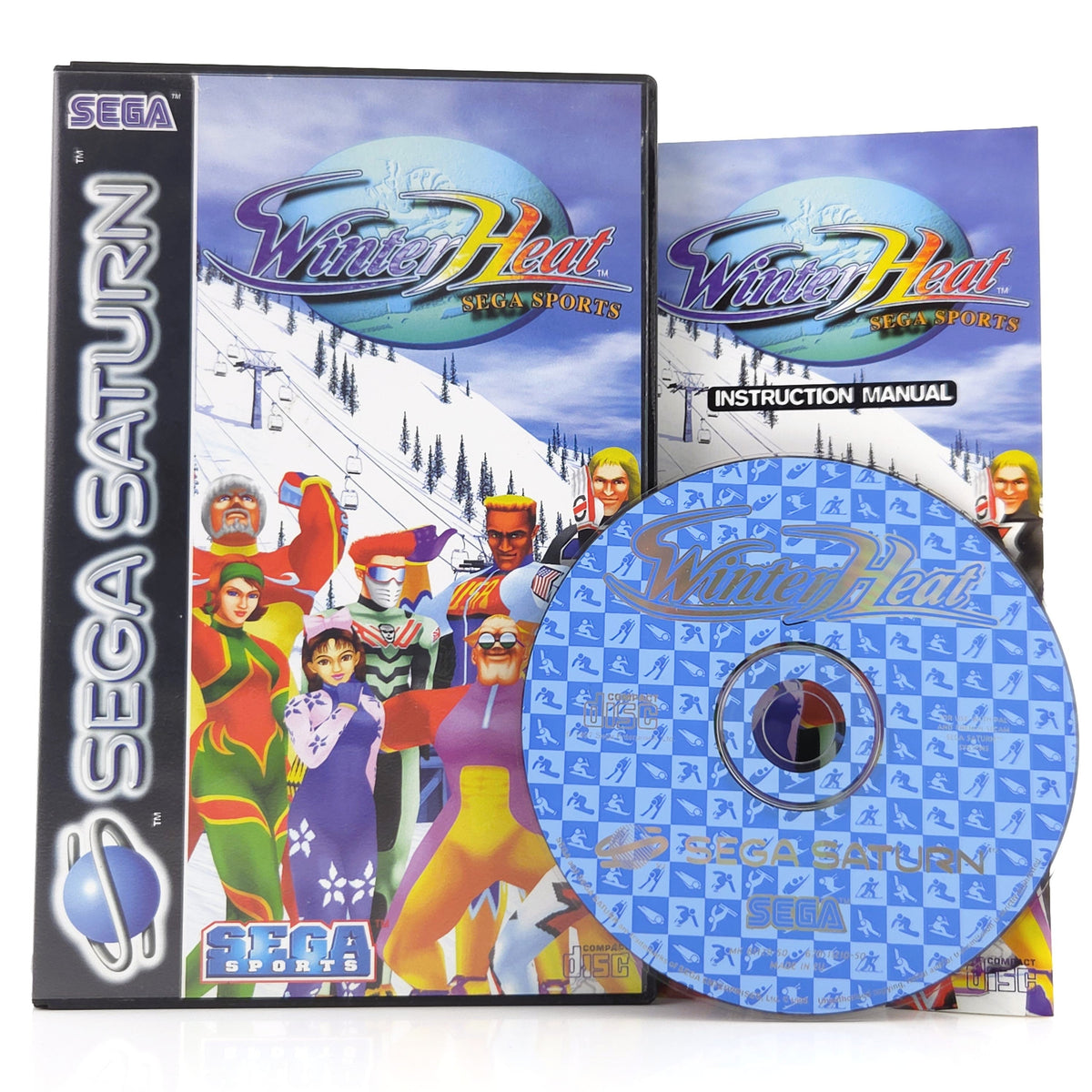Sega Saturn Spiel Winter Heat Sega Sports OVP PAL EUR