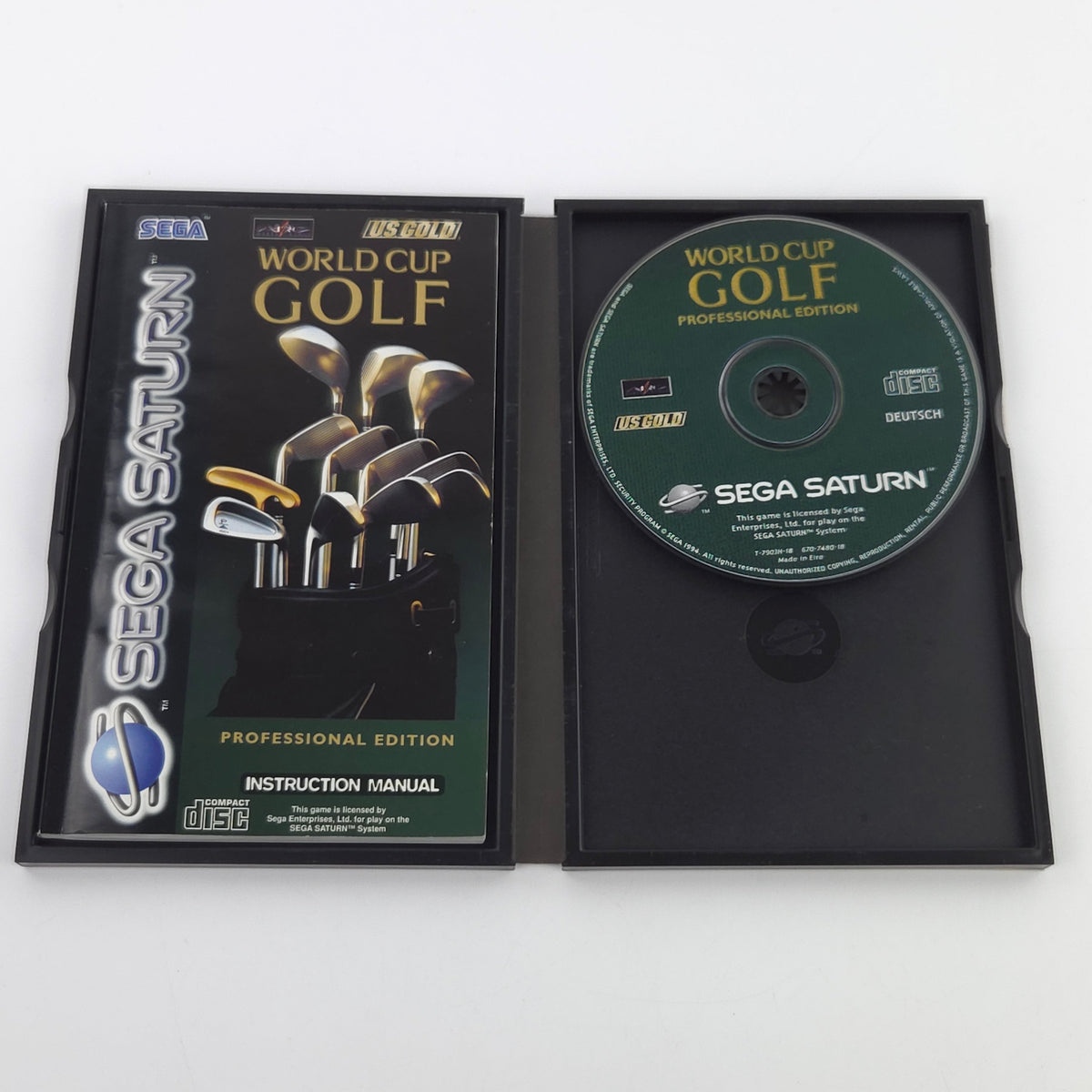 Sega Saturn Spiel World Cup Golf Professional OVP PAL