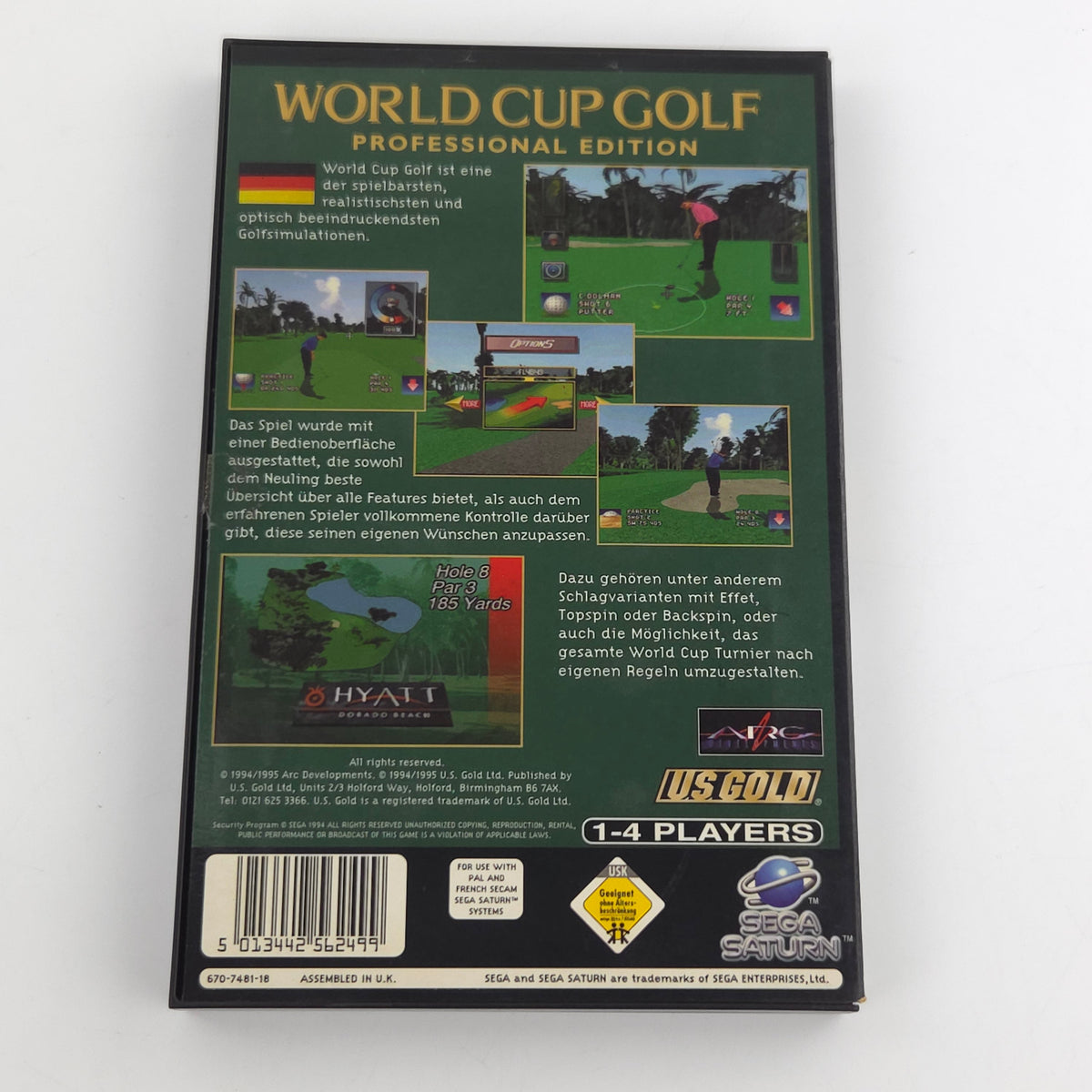 Sega Saturn Spiel World Cup Golf Professional OVP PAL