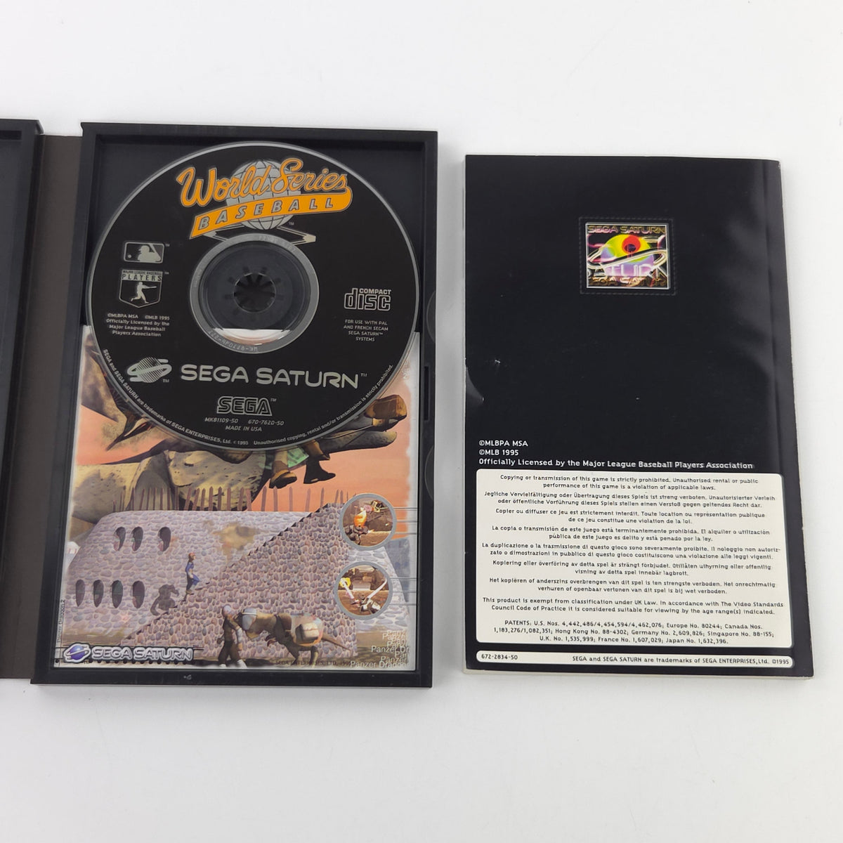 Sega Saturn Spiel World Series Baseball OVP PAL EUR