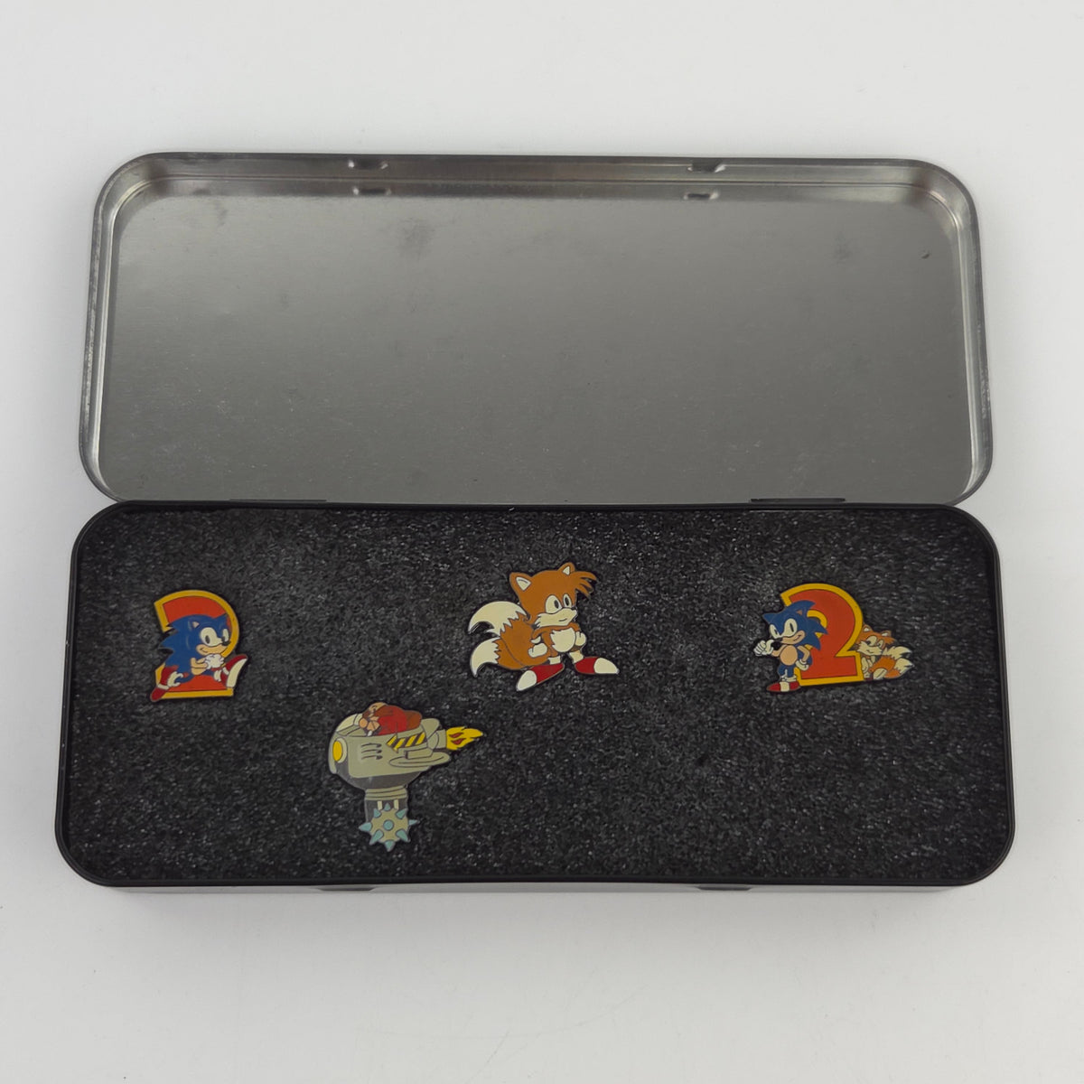 SEGA Sonic Pins 4 von 5 Promo Case 1992 Original Zubehör