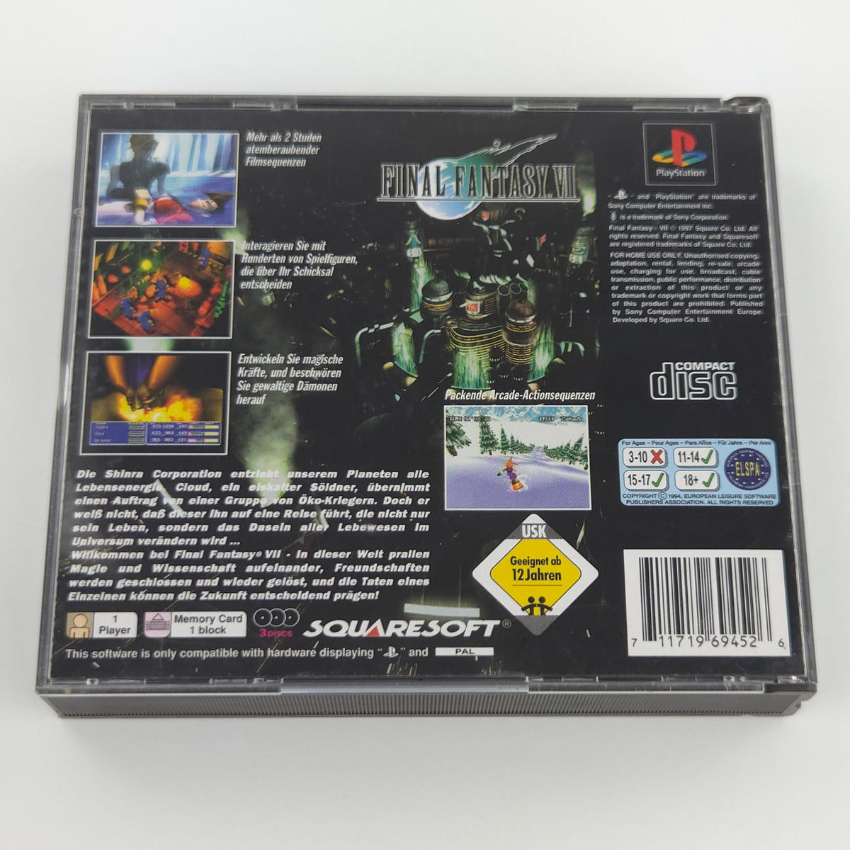 PlayStation 1 Spiel Final Fantasy VII OVP