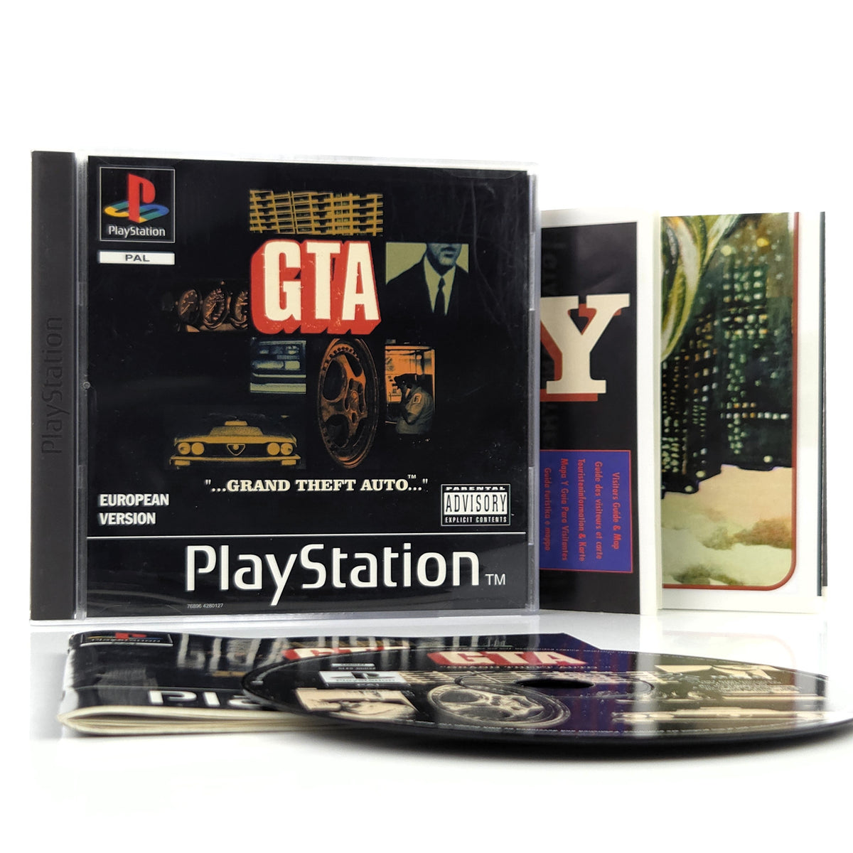 Playstation 1 Spiel GTA Grand Theft Auto PS1 2x Poster OVP