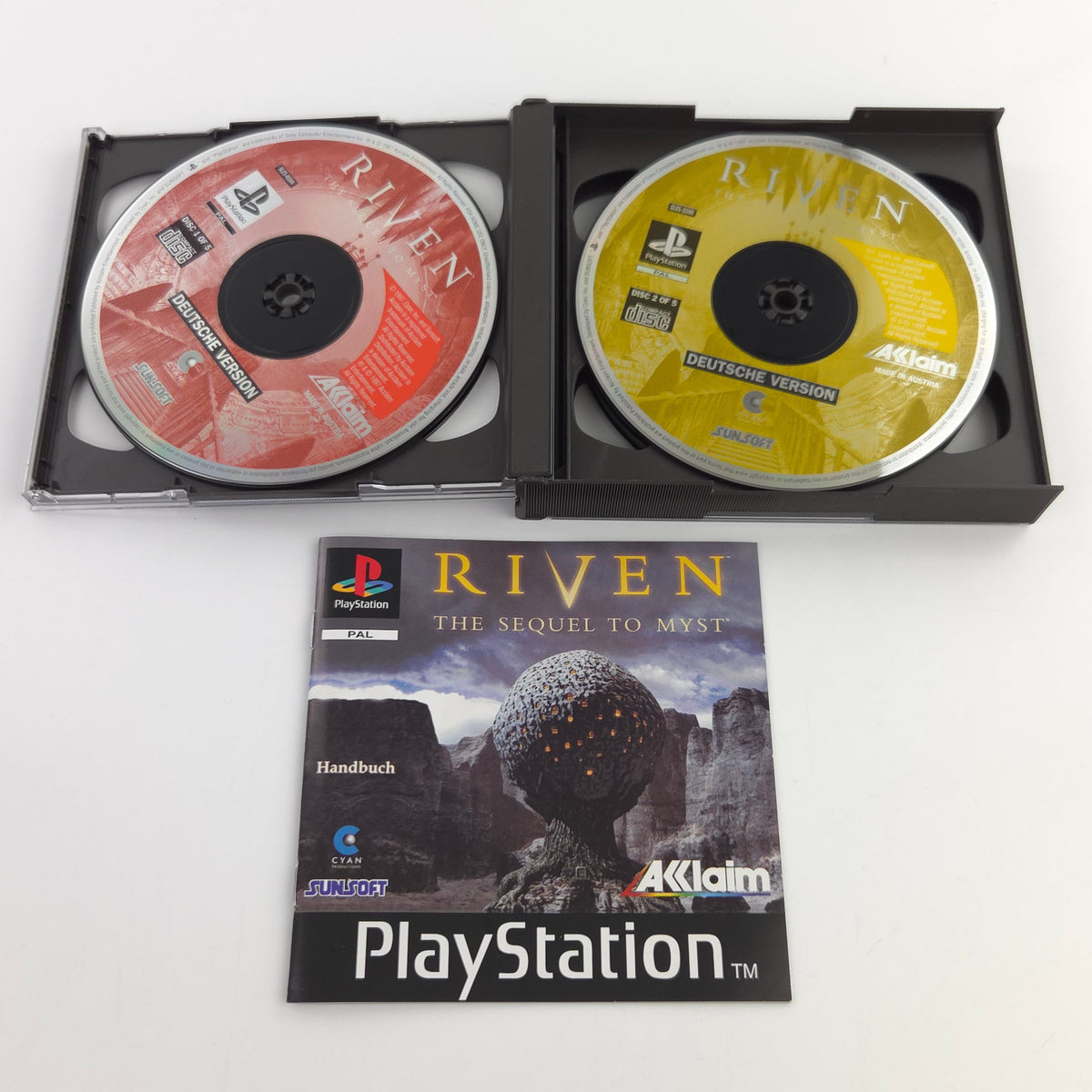 PS1 Spiel Riven the Sequel to Myst PAL DE OVP PSX