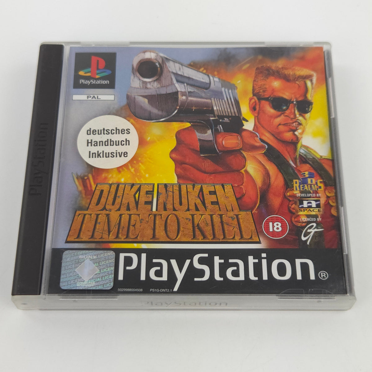 Playstation 1 Spiel Duke Nukem Time to Kill PS1 OVP PAL