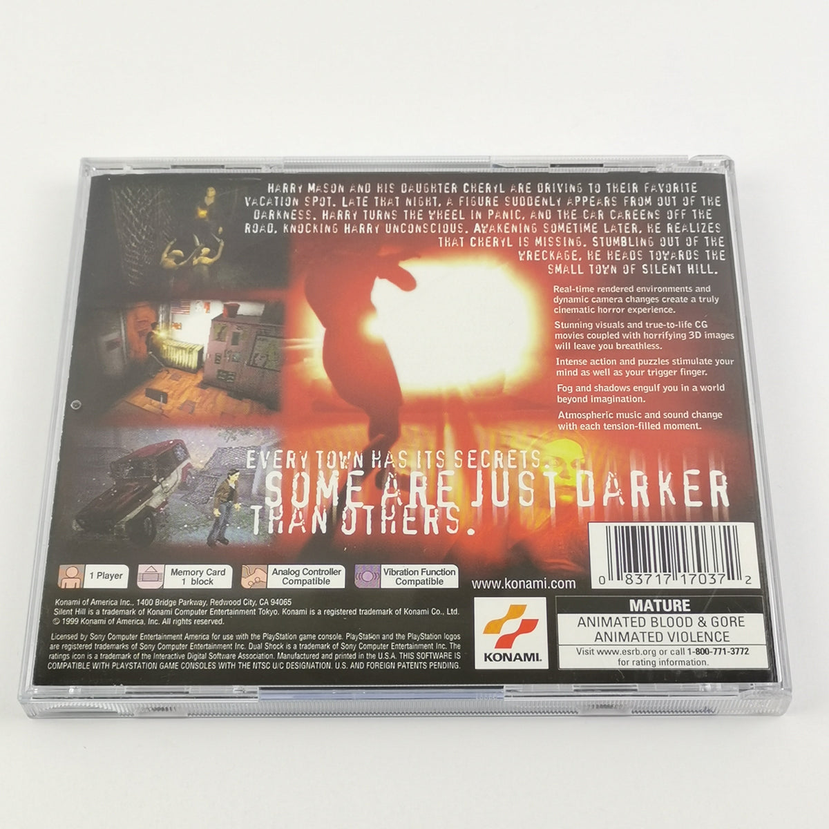 Playstation 1 Spiel – Silent Hill OVP Anleitung NTSC-U/C