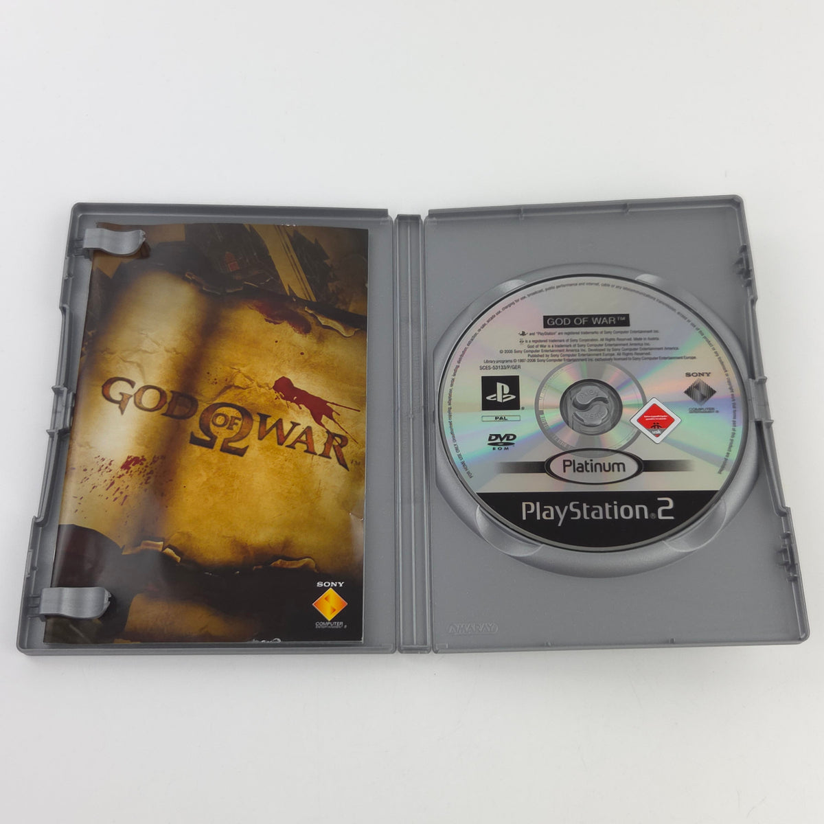 Playstation 2 Spiel God of War Platinum OVP PAL DE USK18