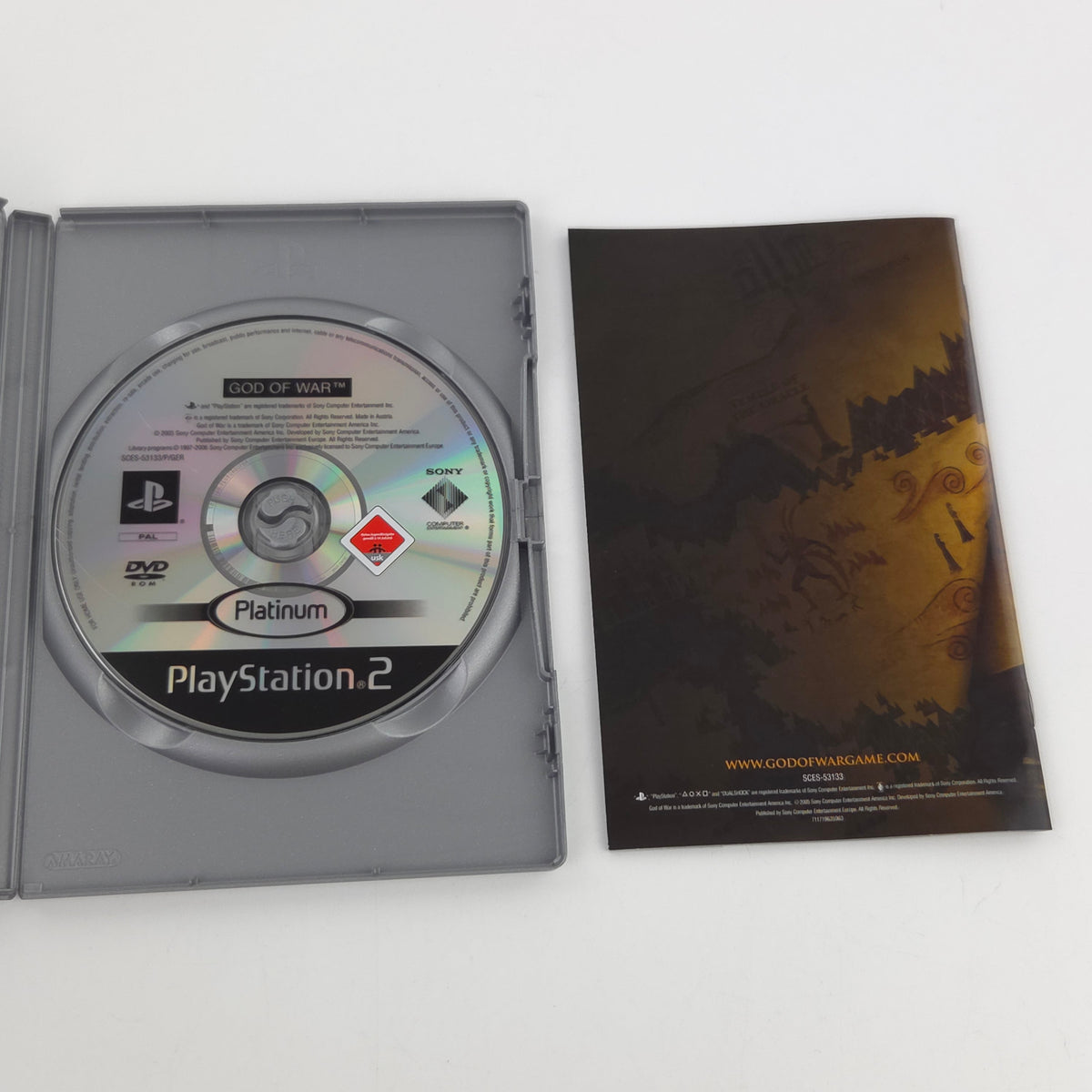 Playstation 2 Spiel God of War Platinum OVP PAL DE USK18