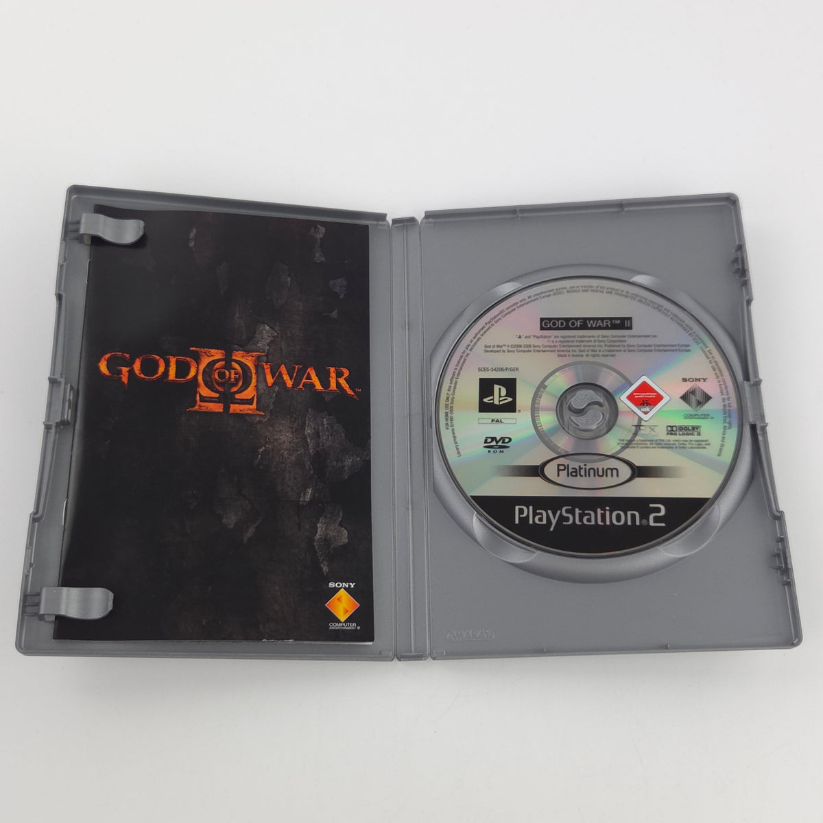Playstation 2 Spiel God of War II Platinum OVP PAL USK18