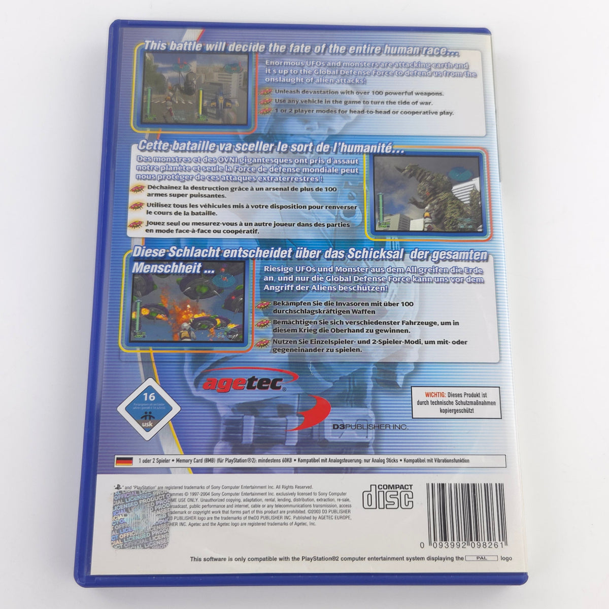 Playstation 2 Spiel – Monster Attack (PS2 OVP PAL)