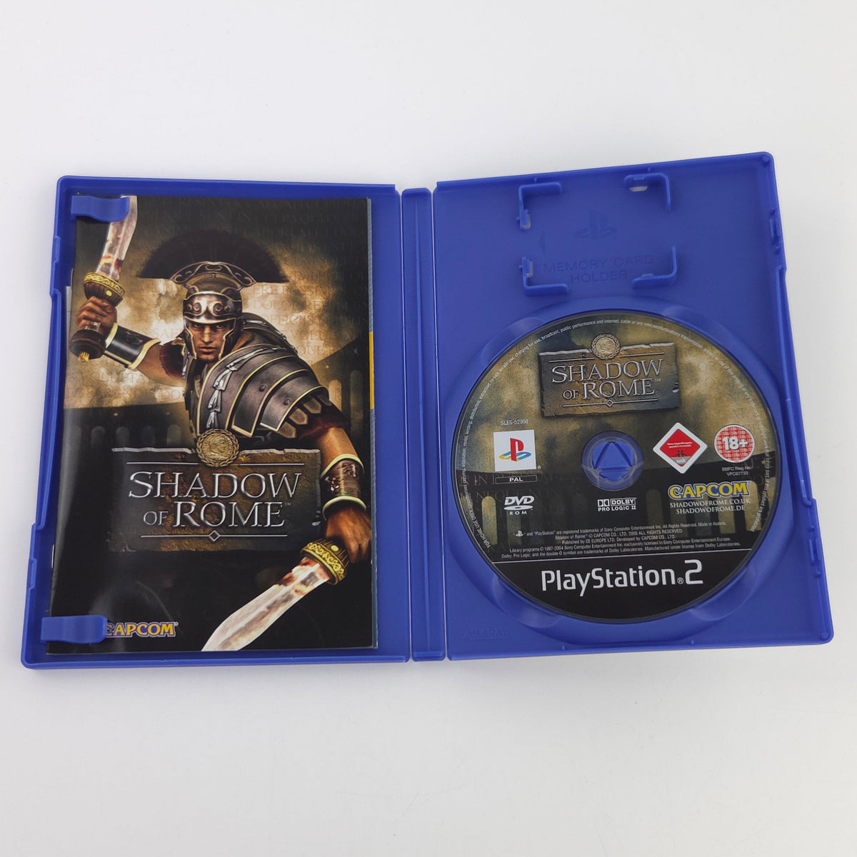 Playstation 2 Spiel Shadow of Rome Capcom PS2 OVP PAL DE