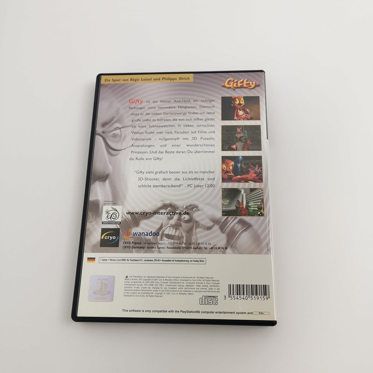 Playstation 2 Spiel – Gifty PS2 OVP PAL äußerst geringe Gebrauchsspuren