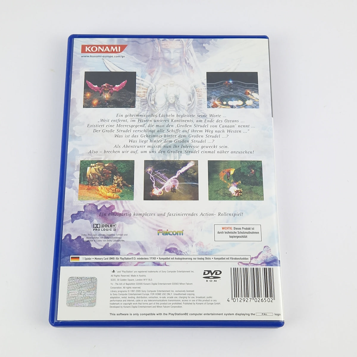 Playstation 2 Spiel – Ys The Ark of Napishtim OVP PAL