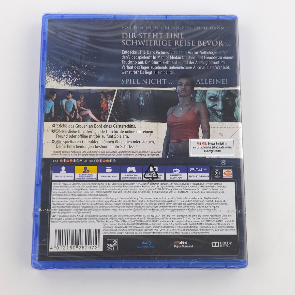 Sony Playstation 4 Spiel Man of Medan Neu OVP