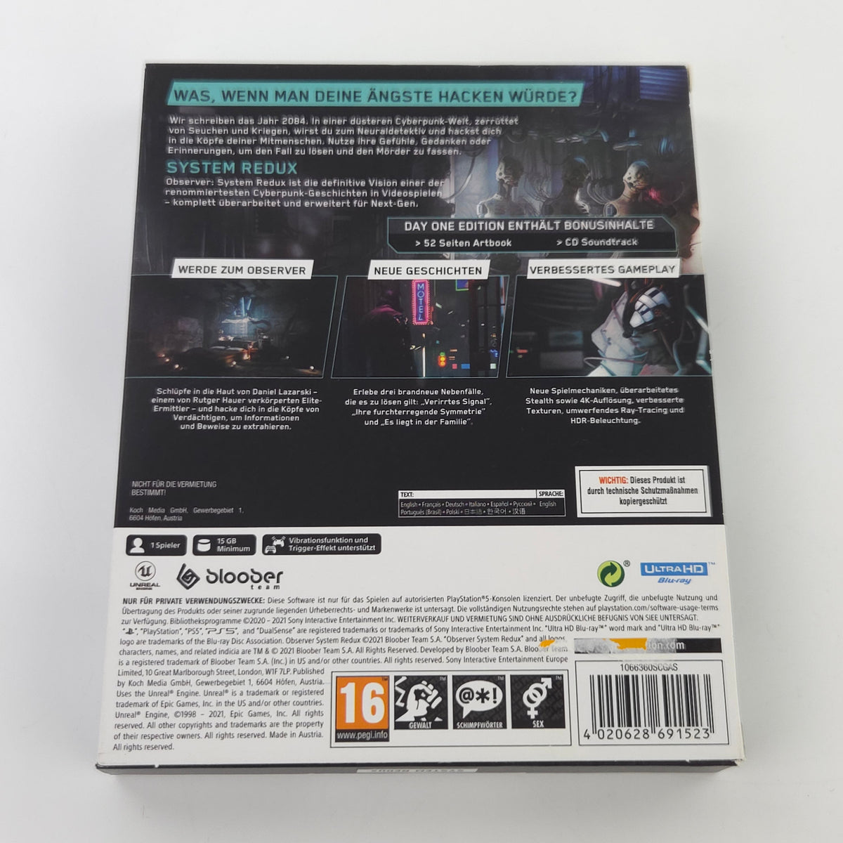 Sony Playstation 5 Spiel: Observer System Redux Day One Edition - PS5 (PAL DE)