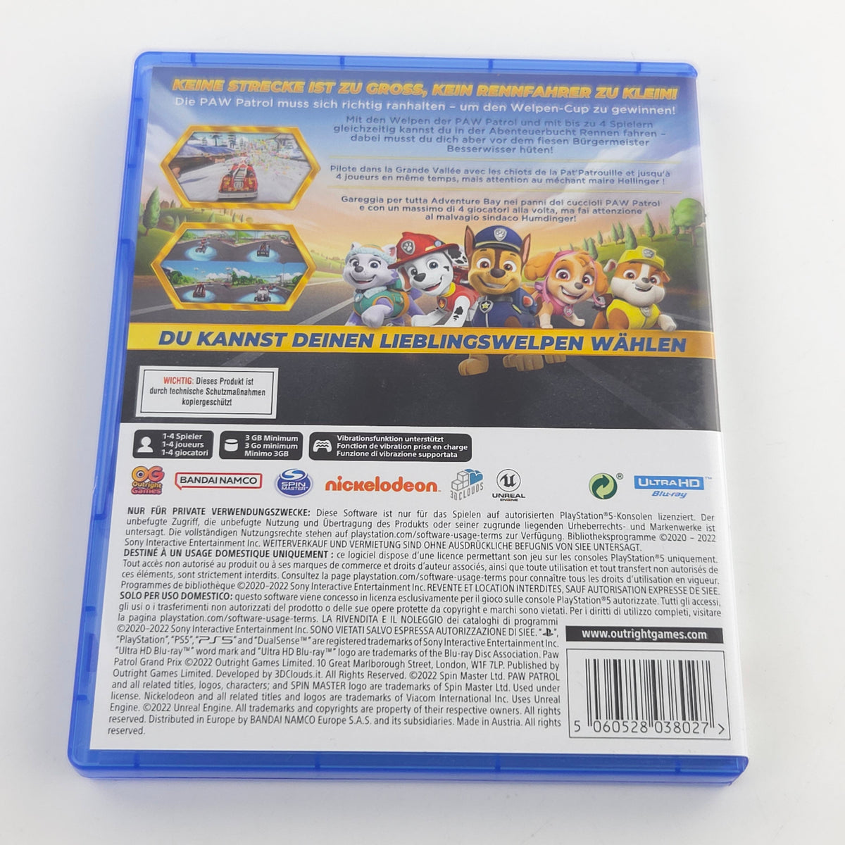 PlayStation 5 Spiel PAW Patrol Grand Prix OVP