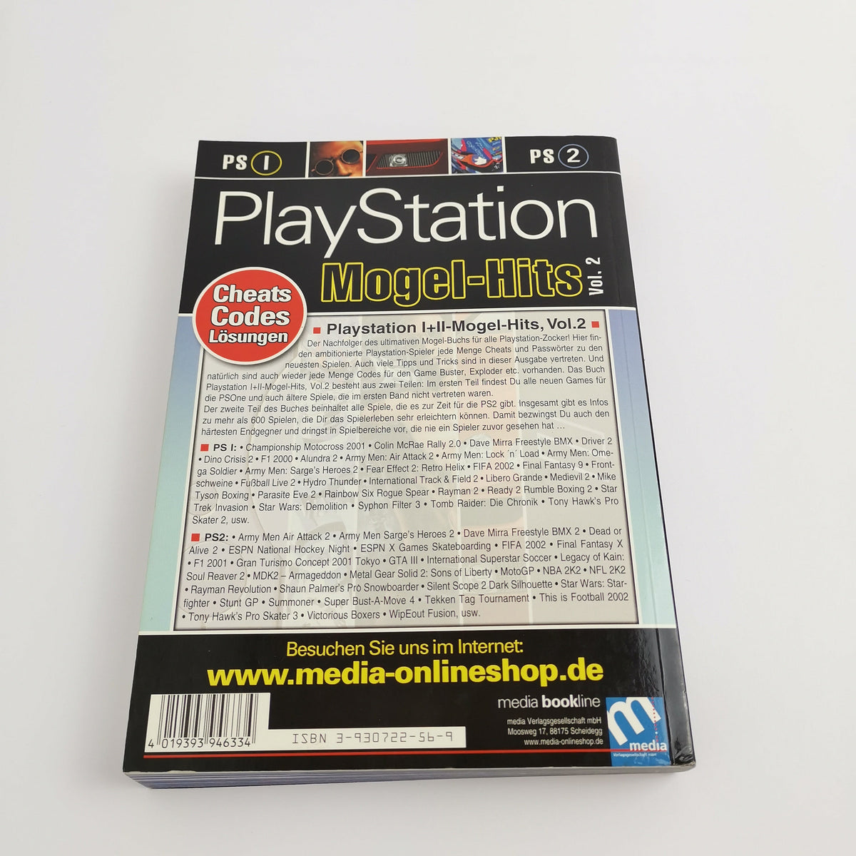 Playstation Cheat Codes Buch – Mogel-Hits Vol. 2