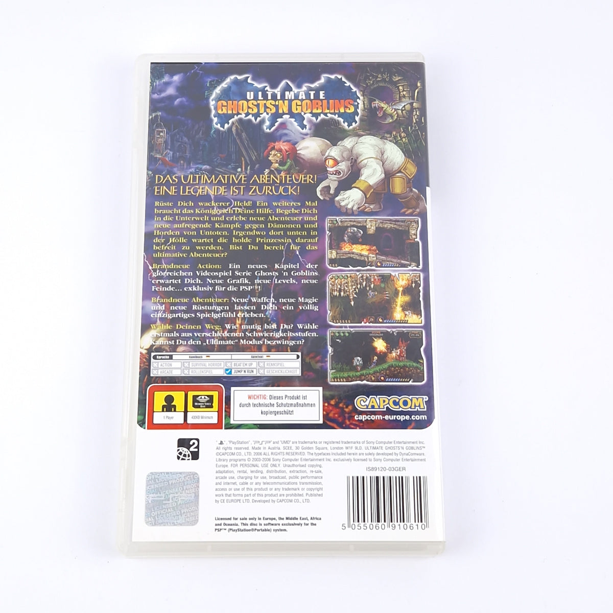 Playstation Portable Spiel – Ultimate Ghosts n Goblins OVP PAL