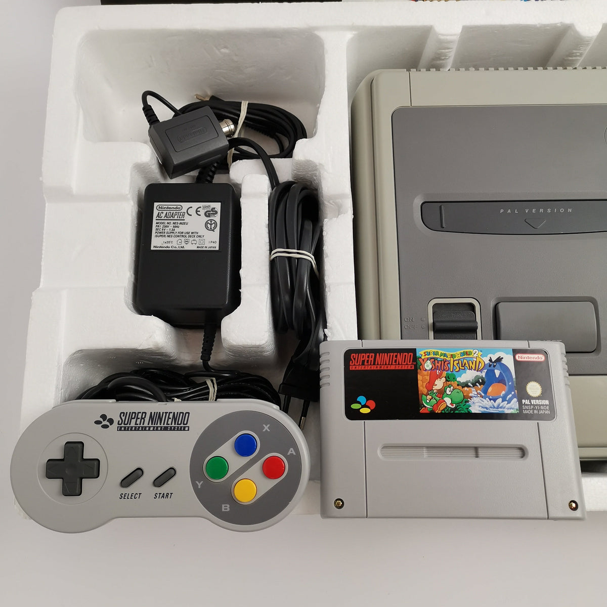 Super Nintendo Konsole – SMW2 Yoshis Island Action Pack OVP