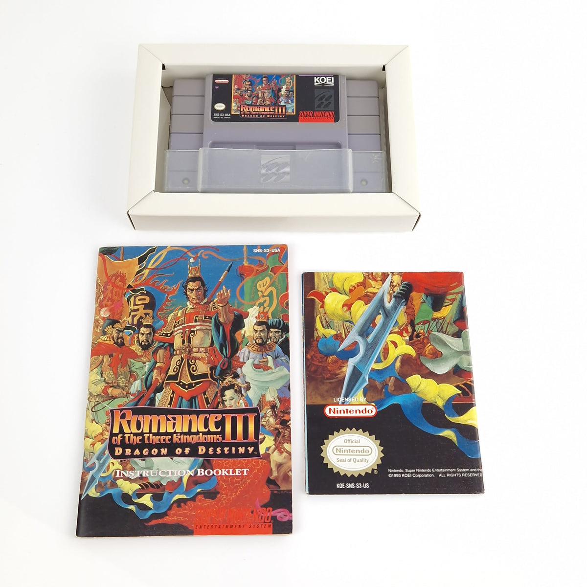 Super Nintendo Spiel – Romance of the Three Kingdoms III SNES